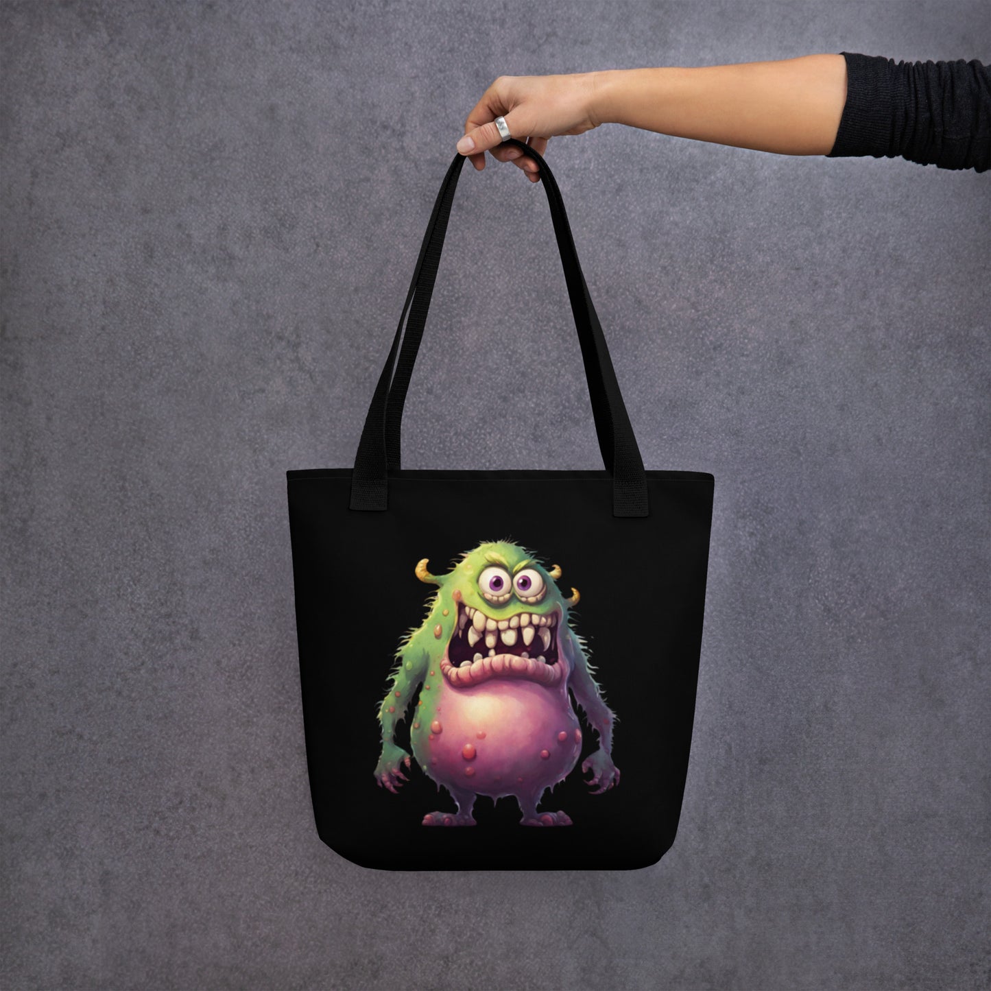 GREEN MONSTER TOTE BAG