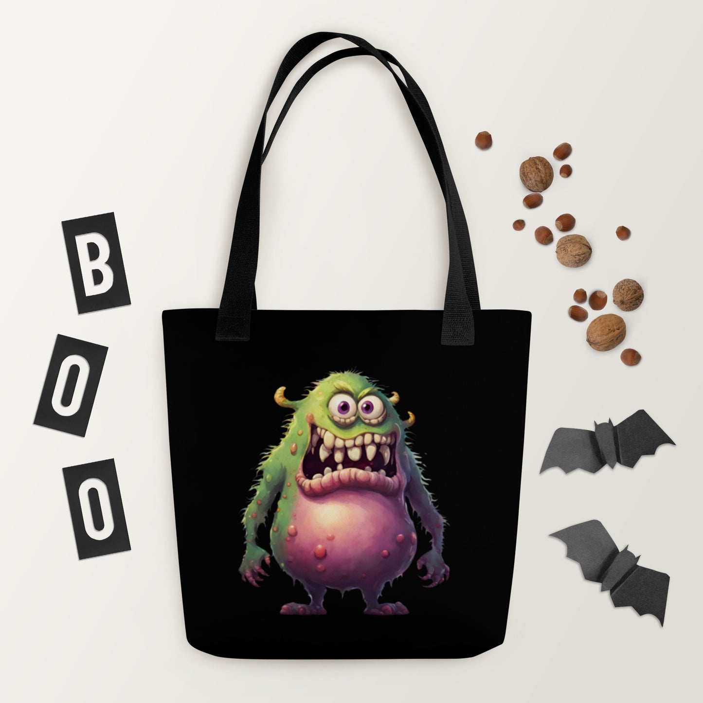 GREEN MONSTER TOTE BAG