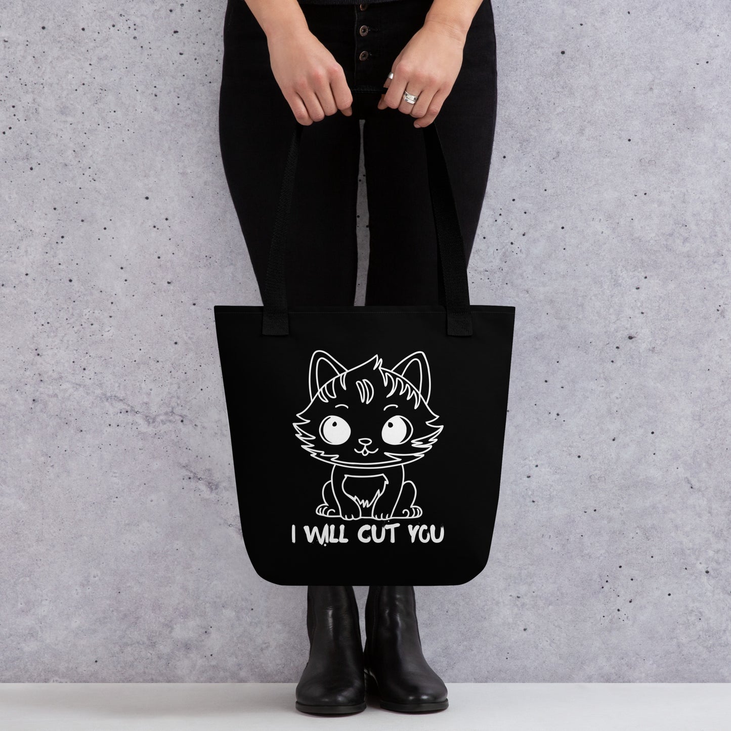 I WILL CUT YOU TOTE BAG
