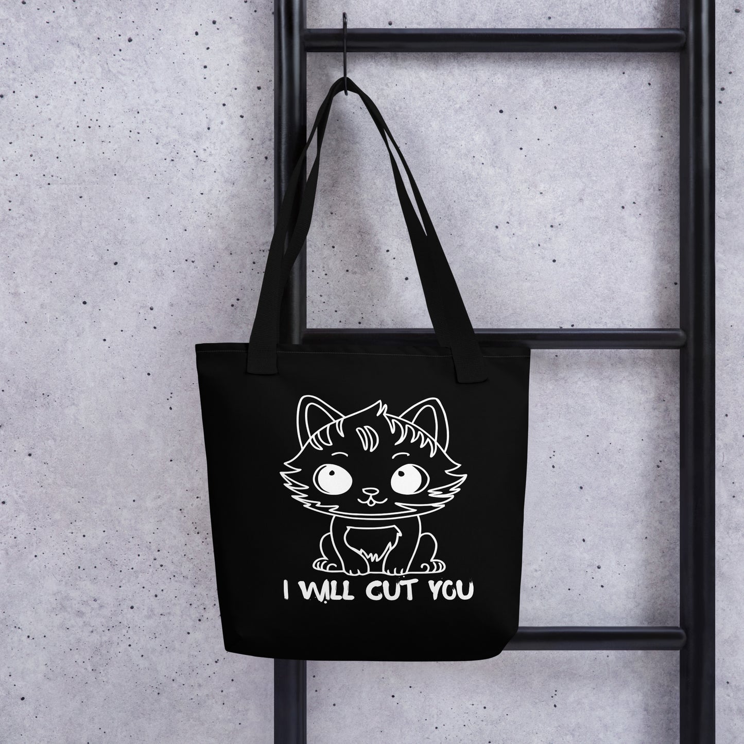 I WILL CUT YOU TOTE BAG