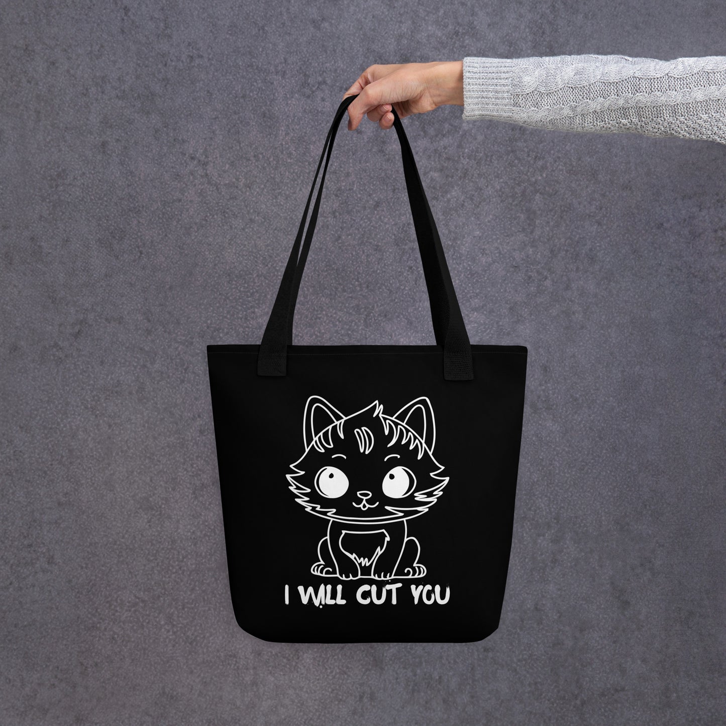 I WILL CUT YOU TOTE BAG