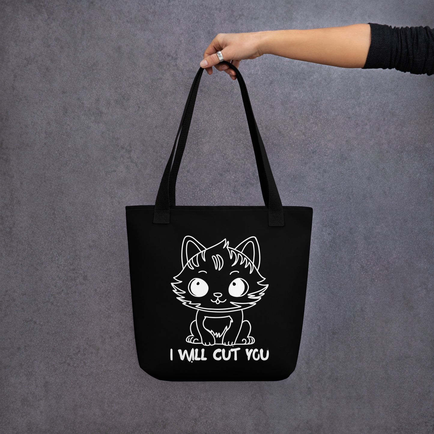 I WILL CUT YOU TOTE BAG