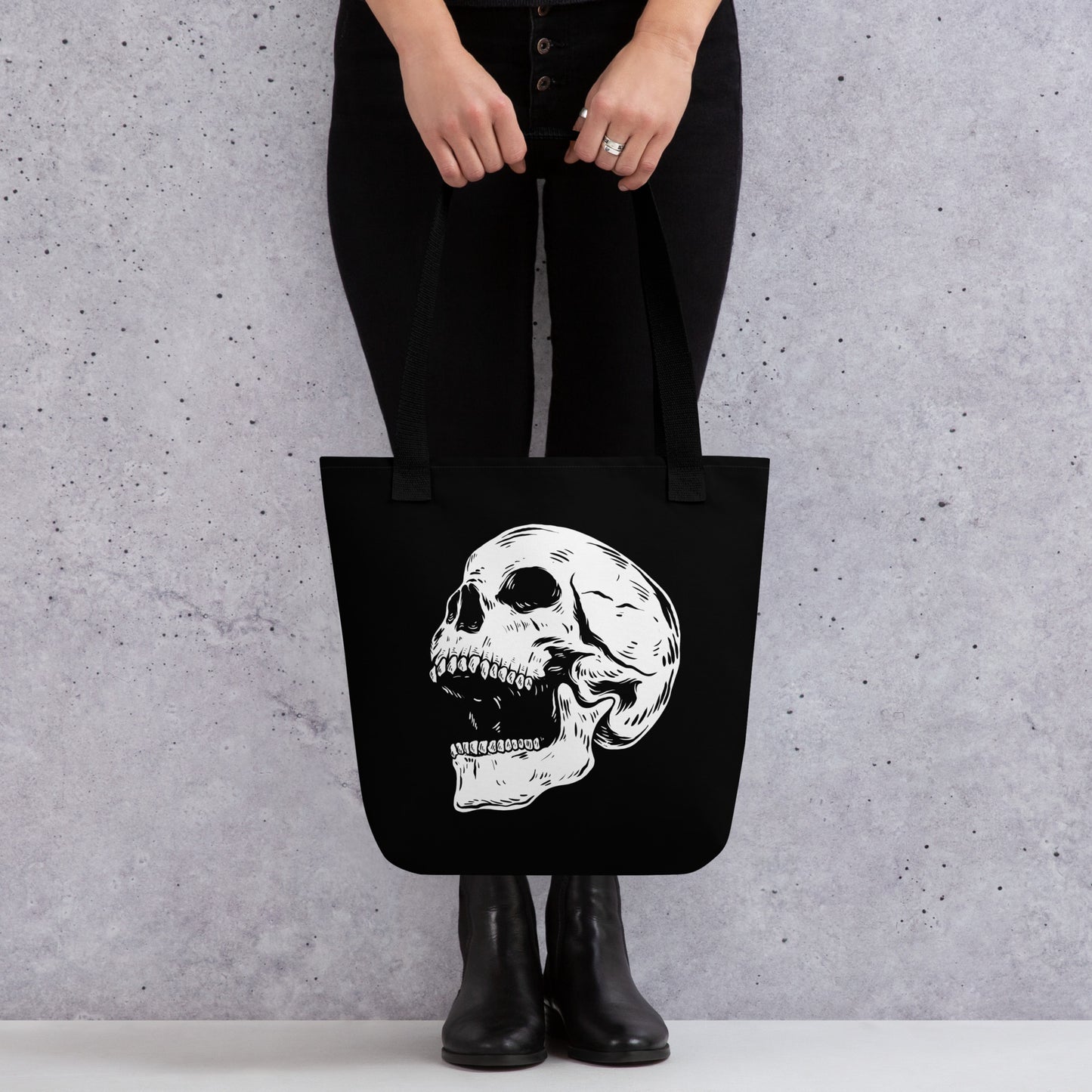 SCREAMING SKULL TOTE BAG