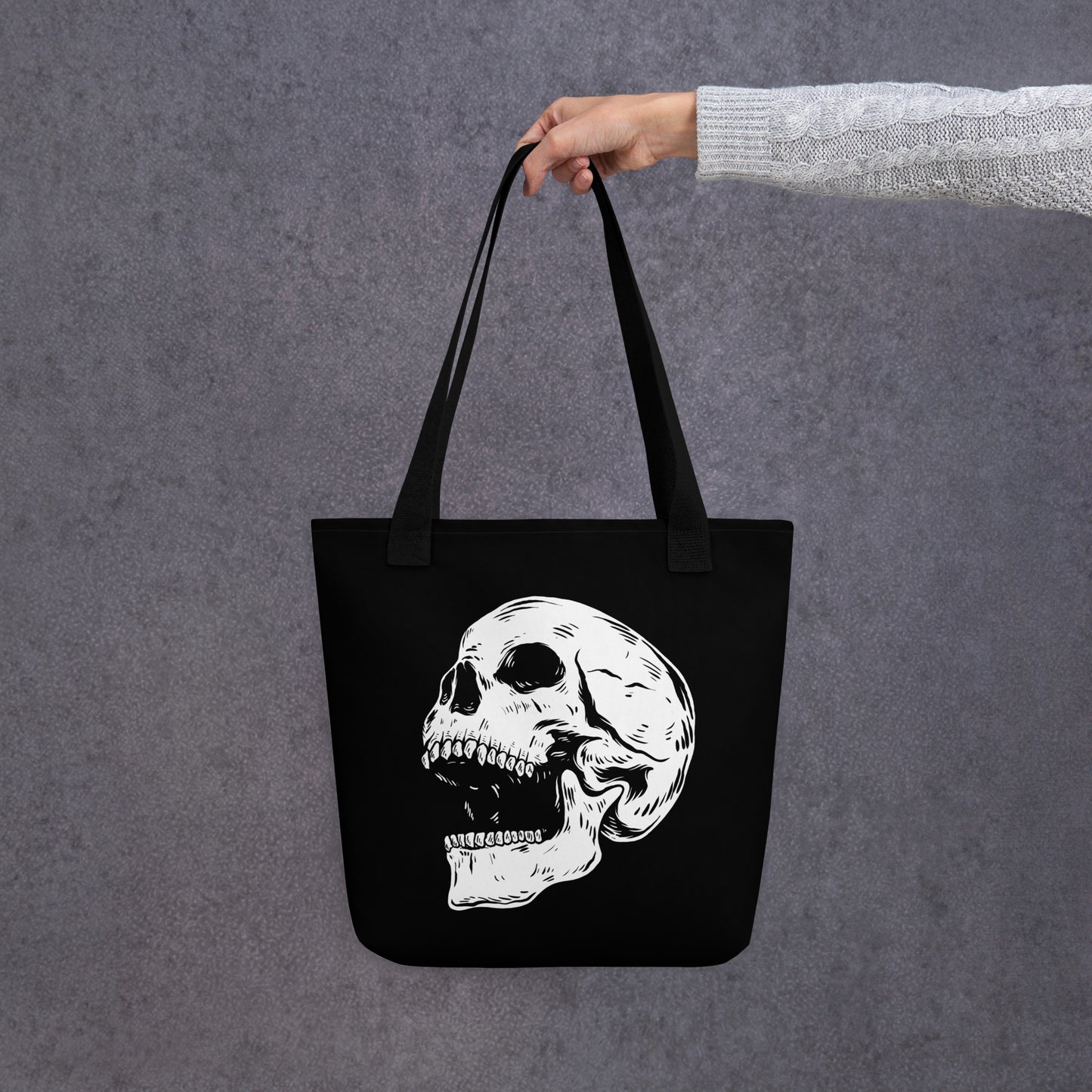 SCREAMING SKULL TOTE BAG