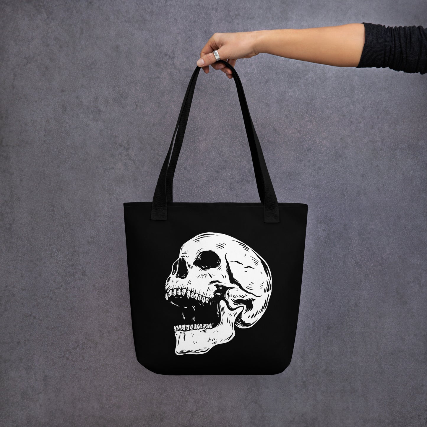 SCREAMING SKULL TOTE BAG