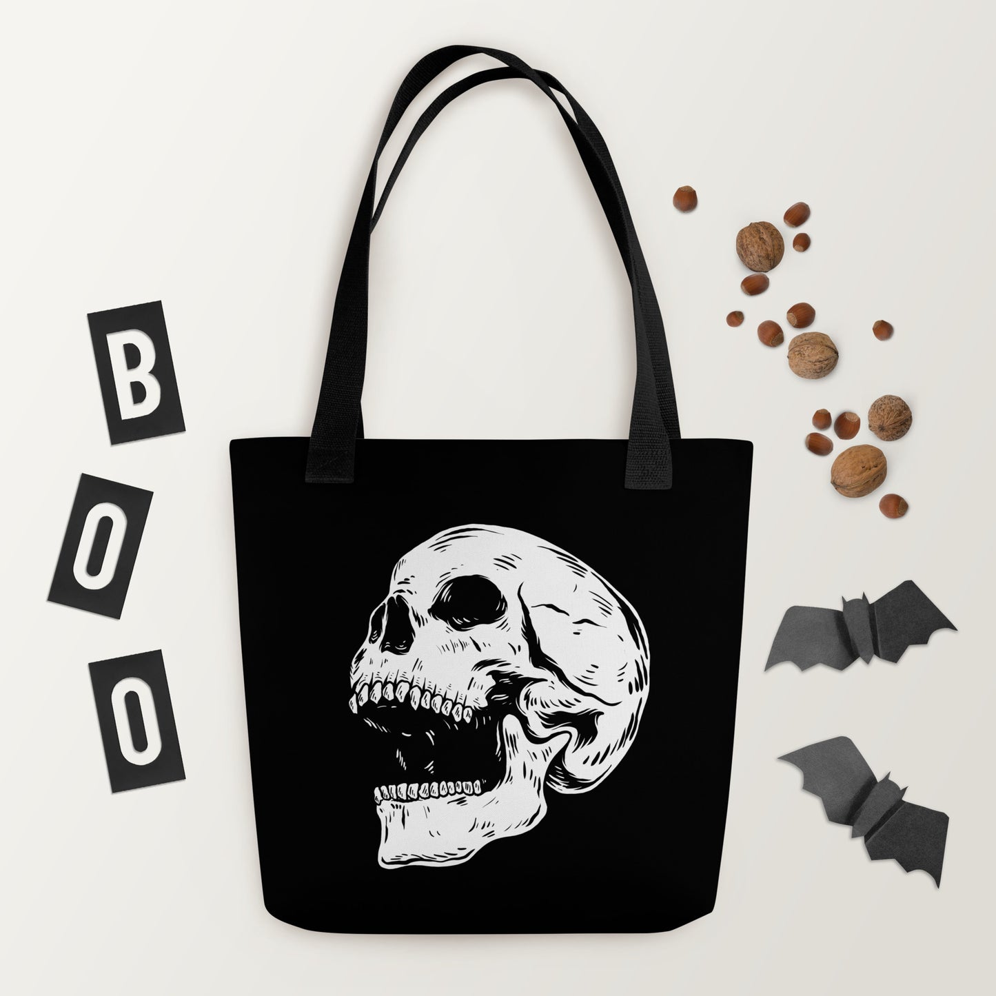 SCREAMING SKULL TOTE BAG