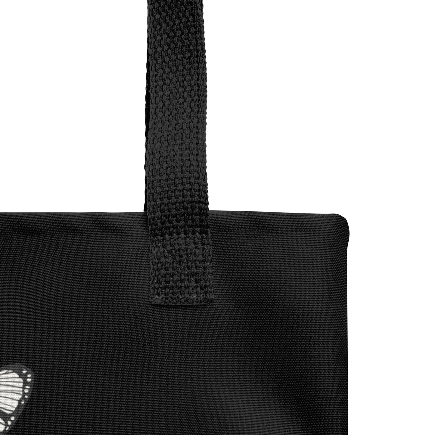 B&W MOTHS TOTE BAG