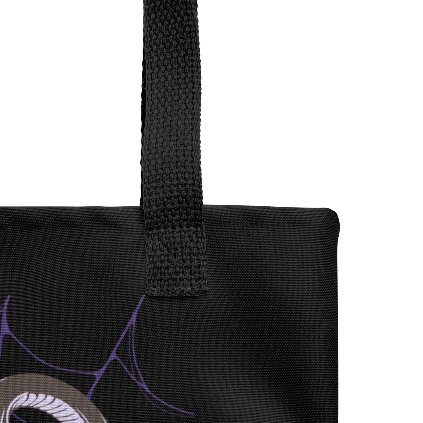 PURPLE SKULL & SNAKE TOTE BAG
