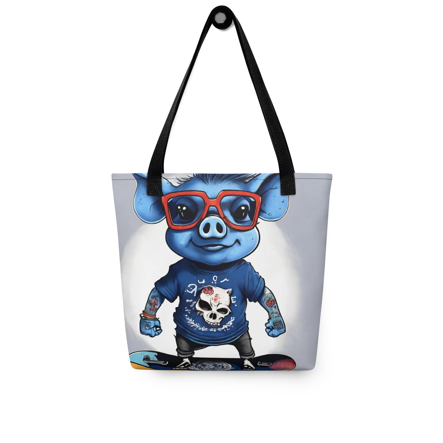 BLUE PIG TOTE BAG