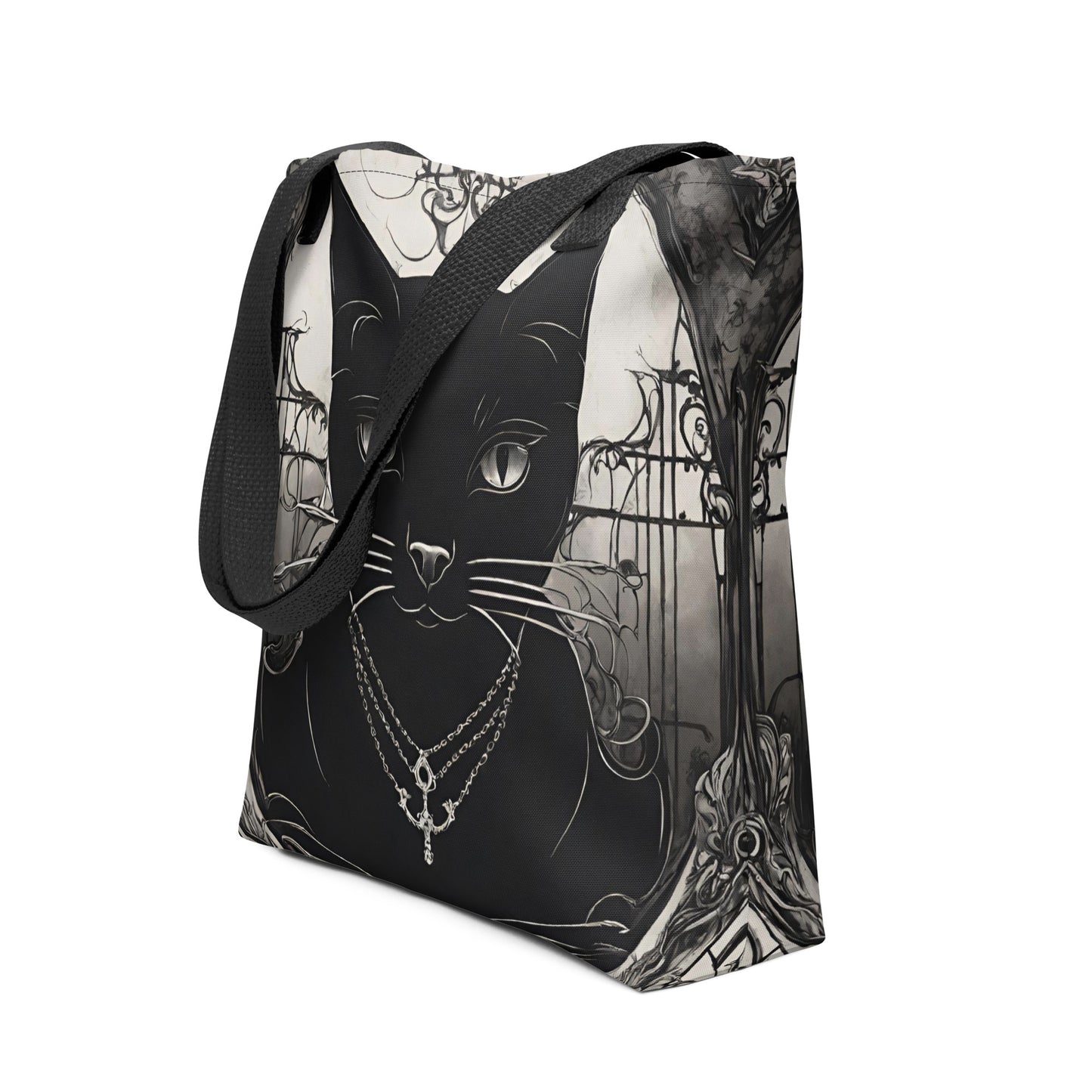 BLACK CAT FEVER TOTE BAG