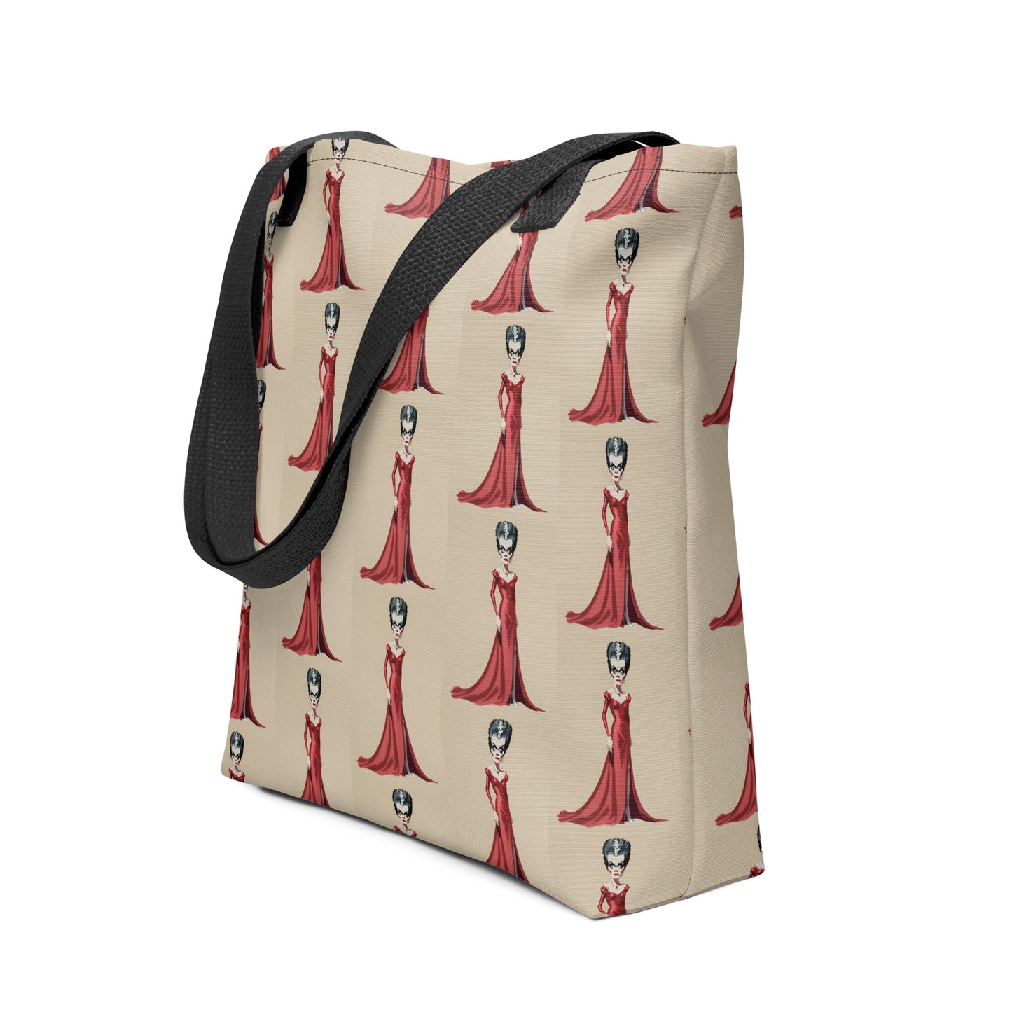 LADY IN RED TOTE BAG