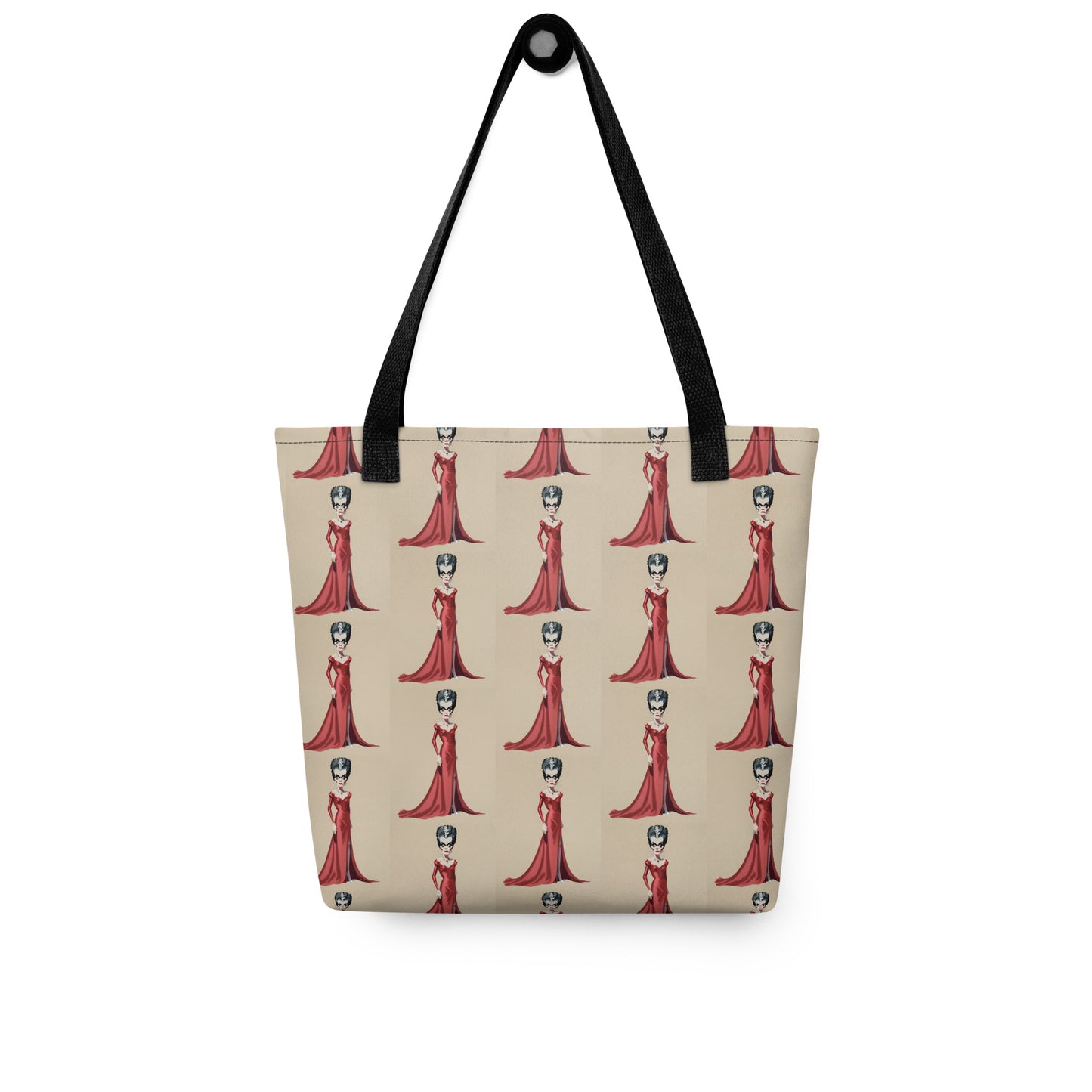 LADY IN RED TOTE BAG