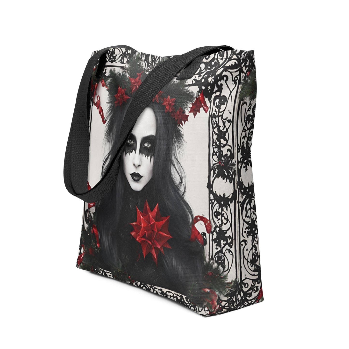 XMAS GOTH GIRL TOTE BAG