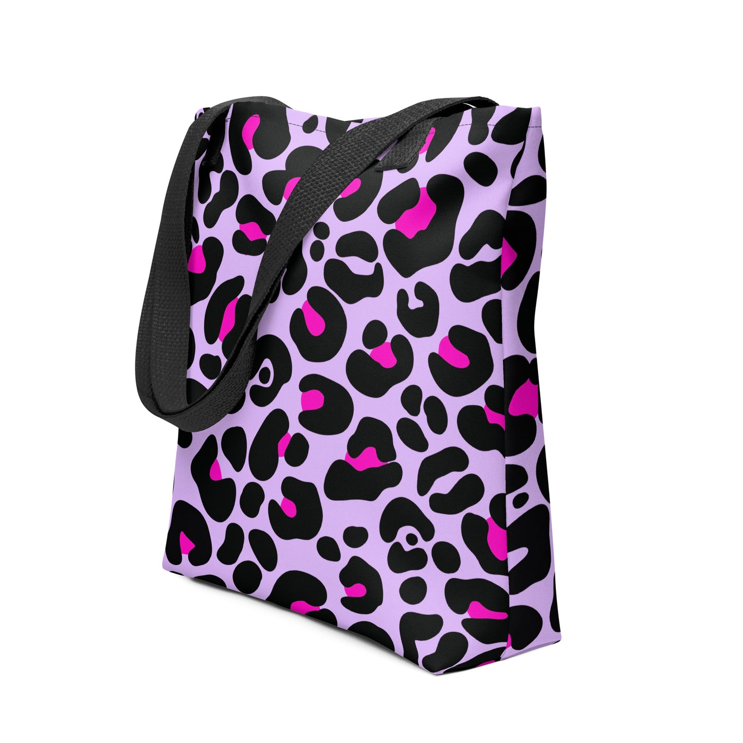 PINK & PURPLE LEOPARD TOTE BAG