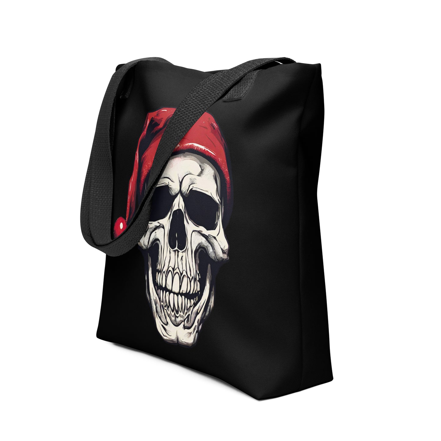 SANTA SKULL TOTE BAG
