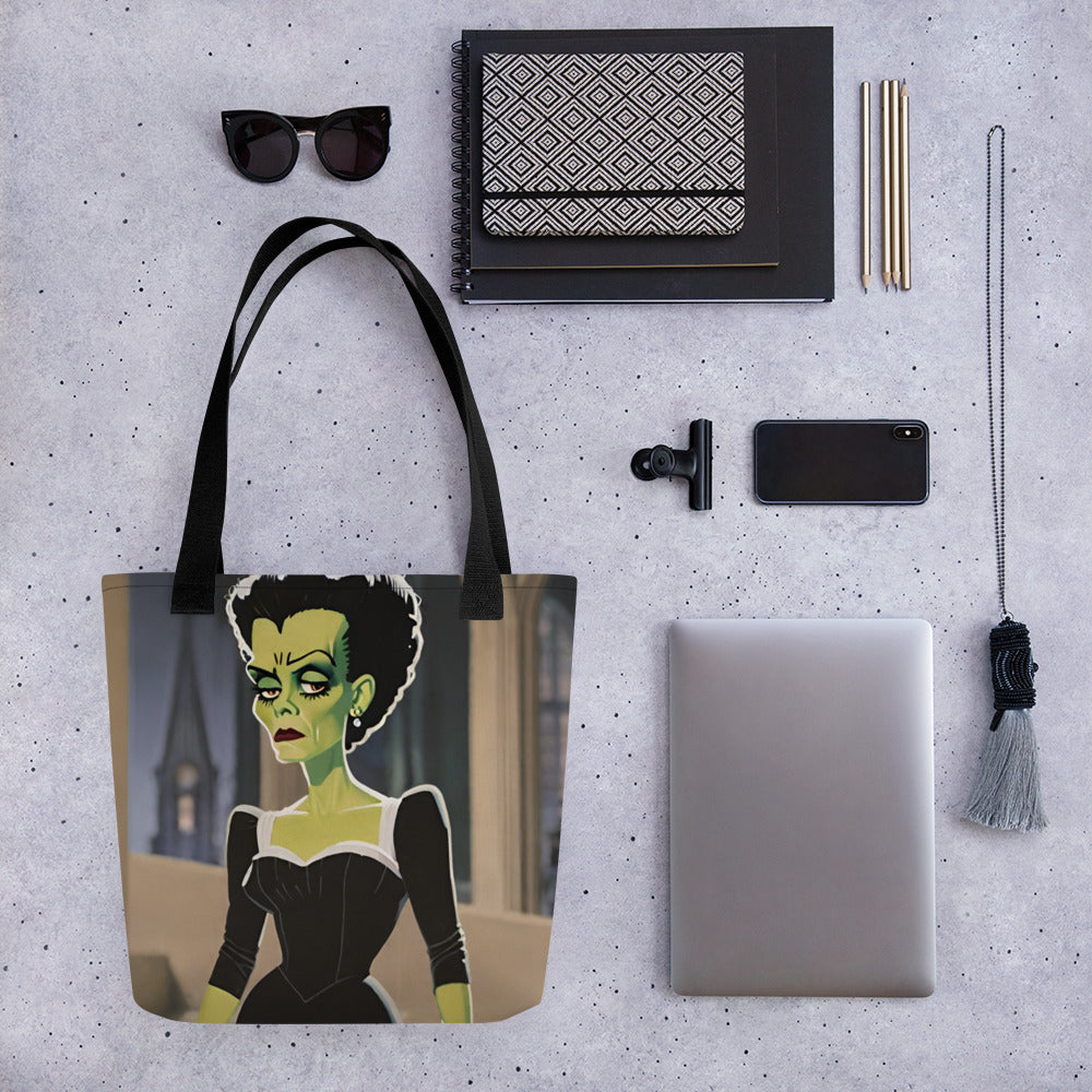 BLACK DRESS TOTE BAG