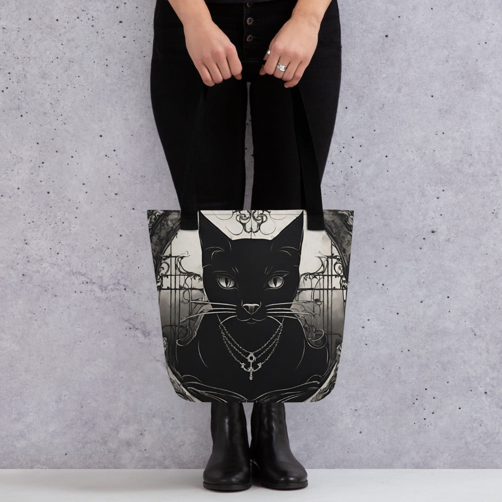 BLACK CAT FEVER TOTE BAG