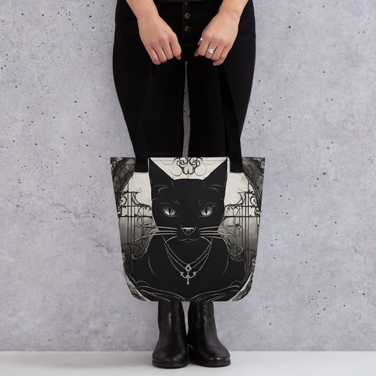 BLACK CAT FEVER TOTE BAG