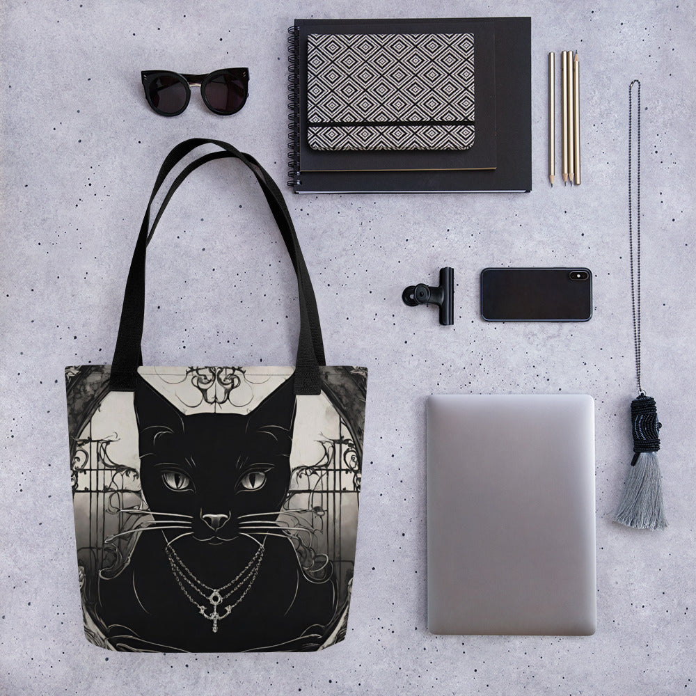 BLACK CAT FEVER TOTE BAG