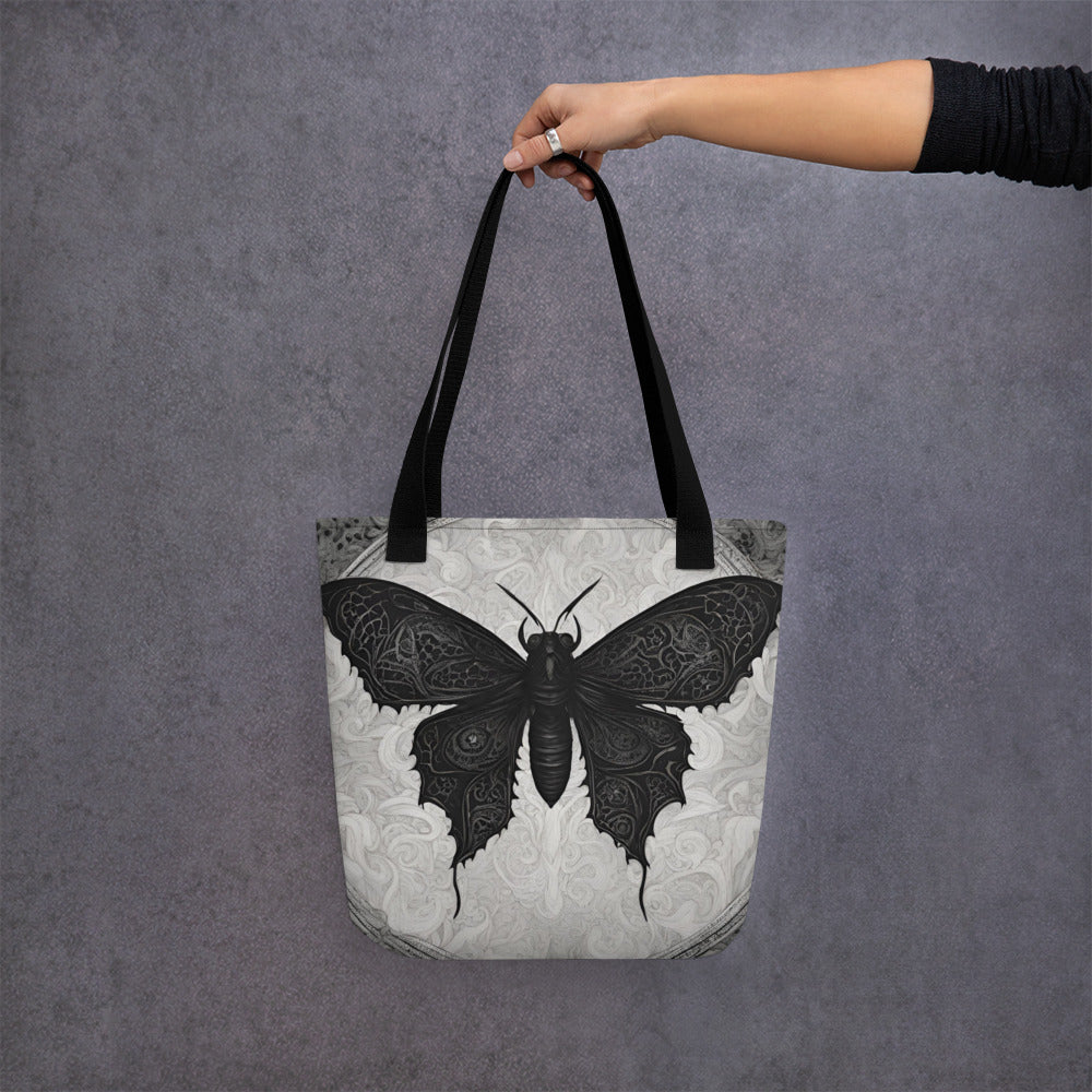 MOTH TO FLAME TOTE BAG