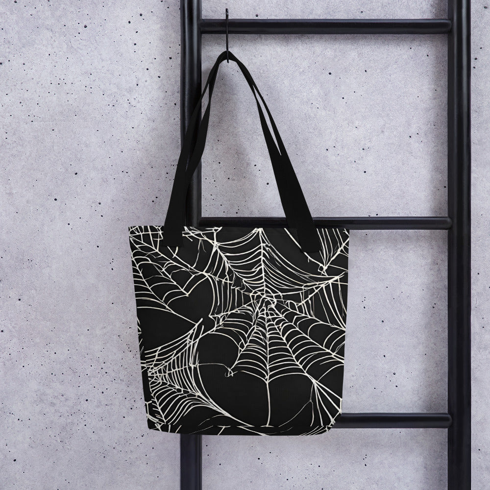 WEB OF LIES TOTE BAG