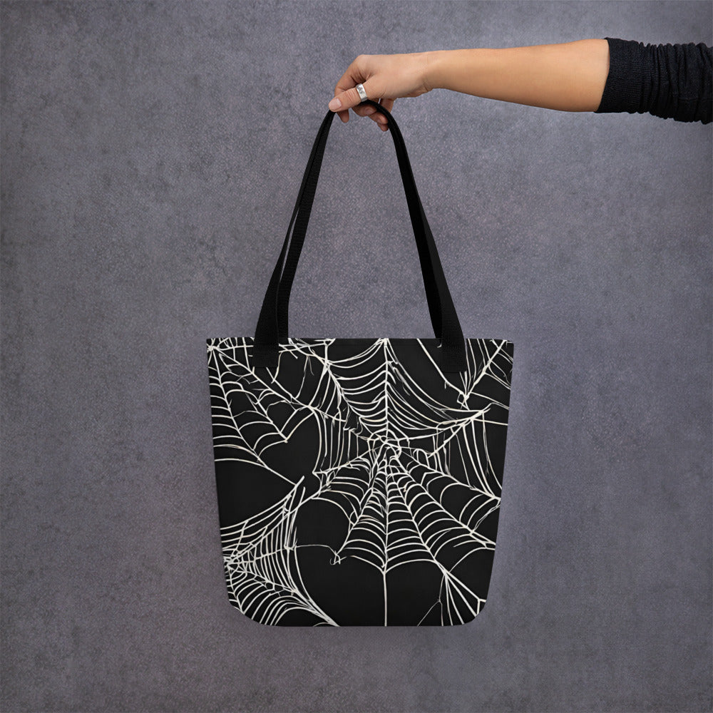 WEB OF LIES TOTE BAG