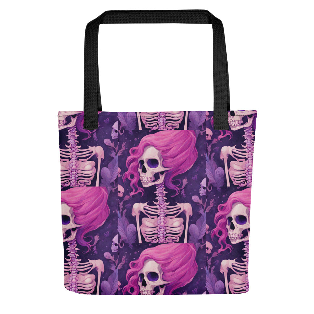 BENNET'S PINK SKELETON TOTE BAG