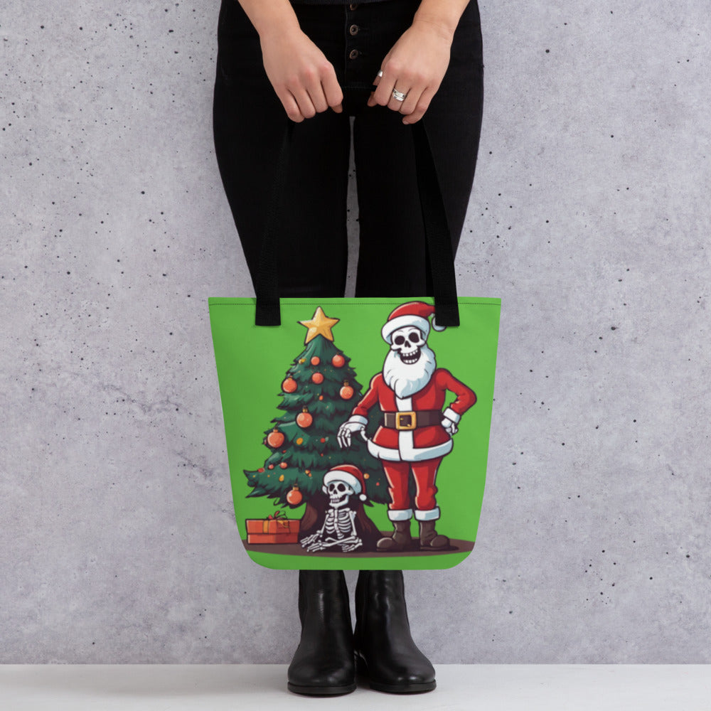 SANTA TREE TOTE BAG