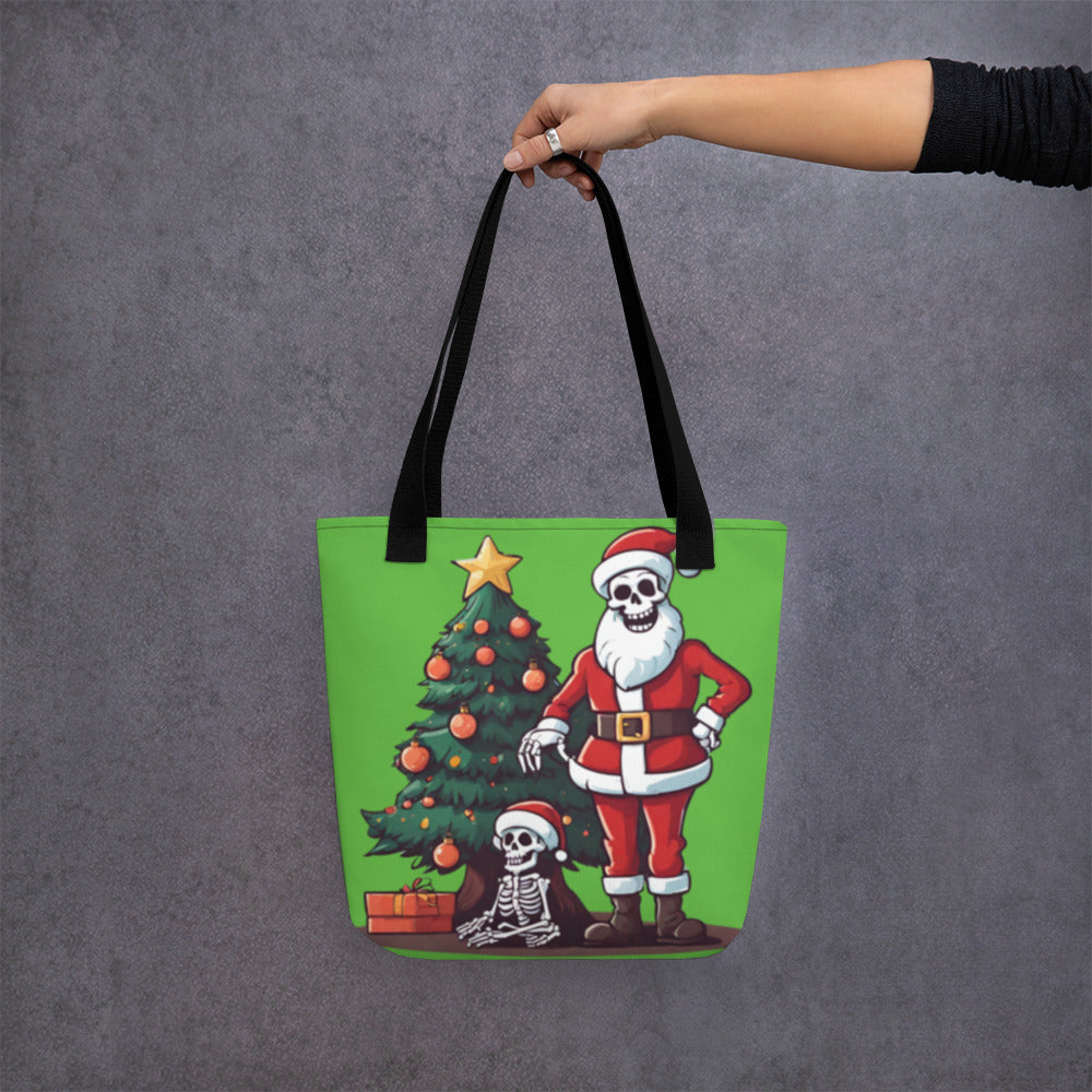 SANTA TREE TOTE BAG