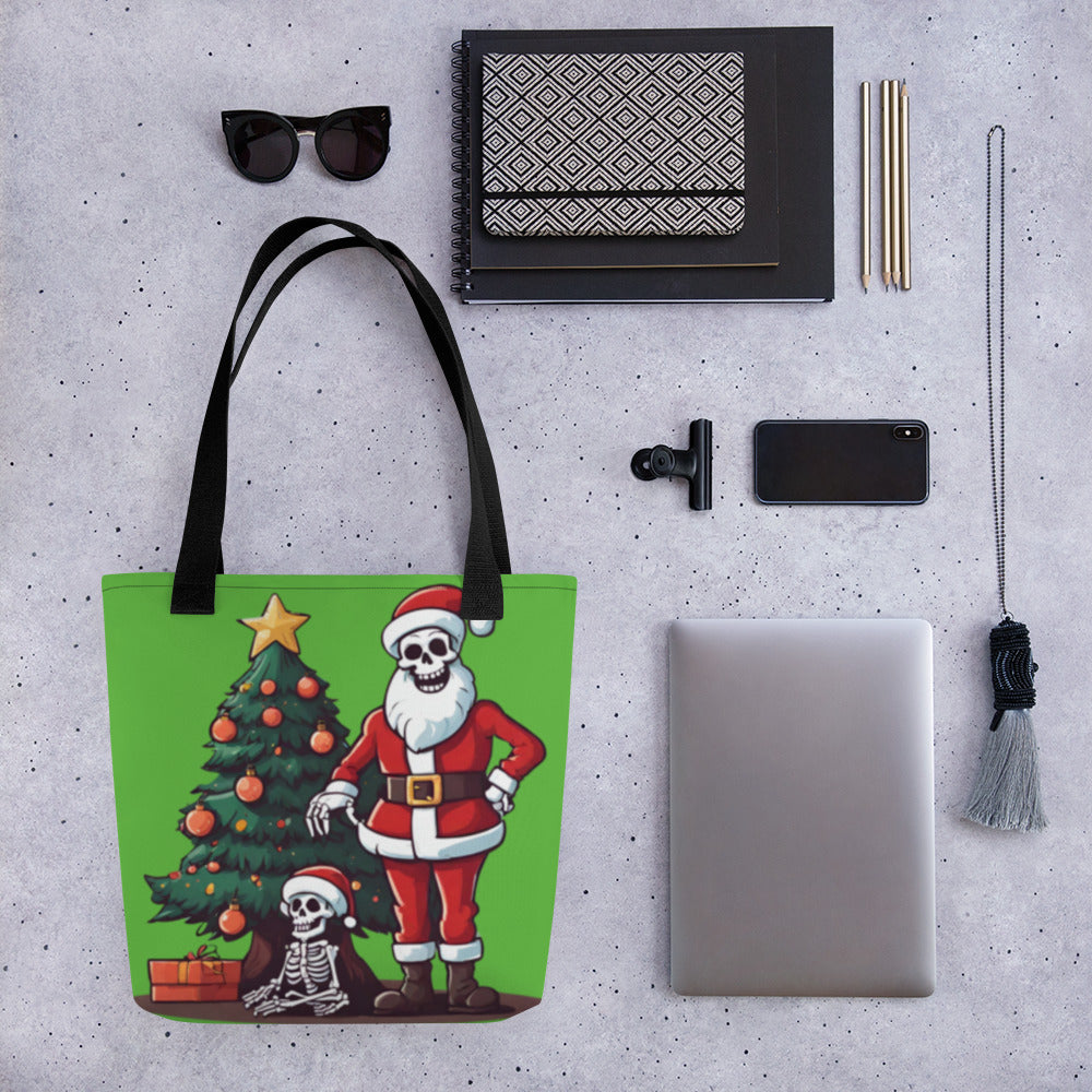 SANTA TREE TOTE BAG