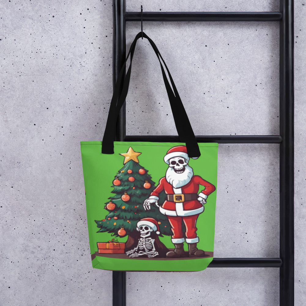 SANTA TREE TOTE BAG