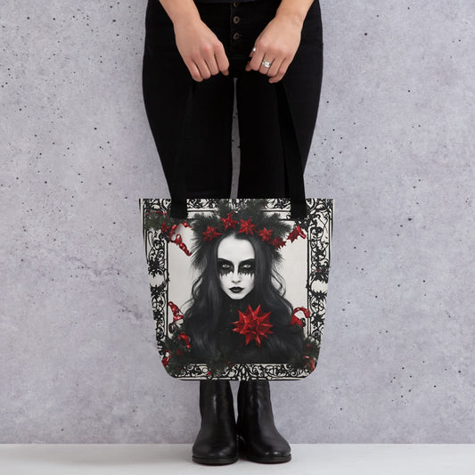 XMAS GOTH GIRL TOTE BAG