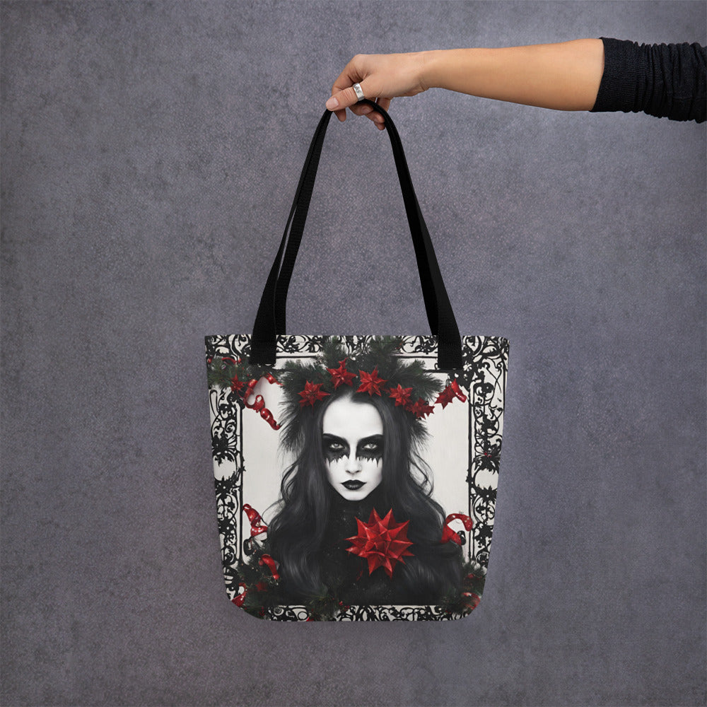XMAS GOTH GIRL TOTE BAG