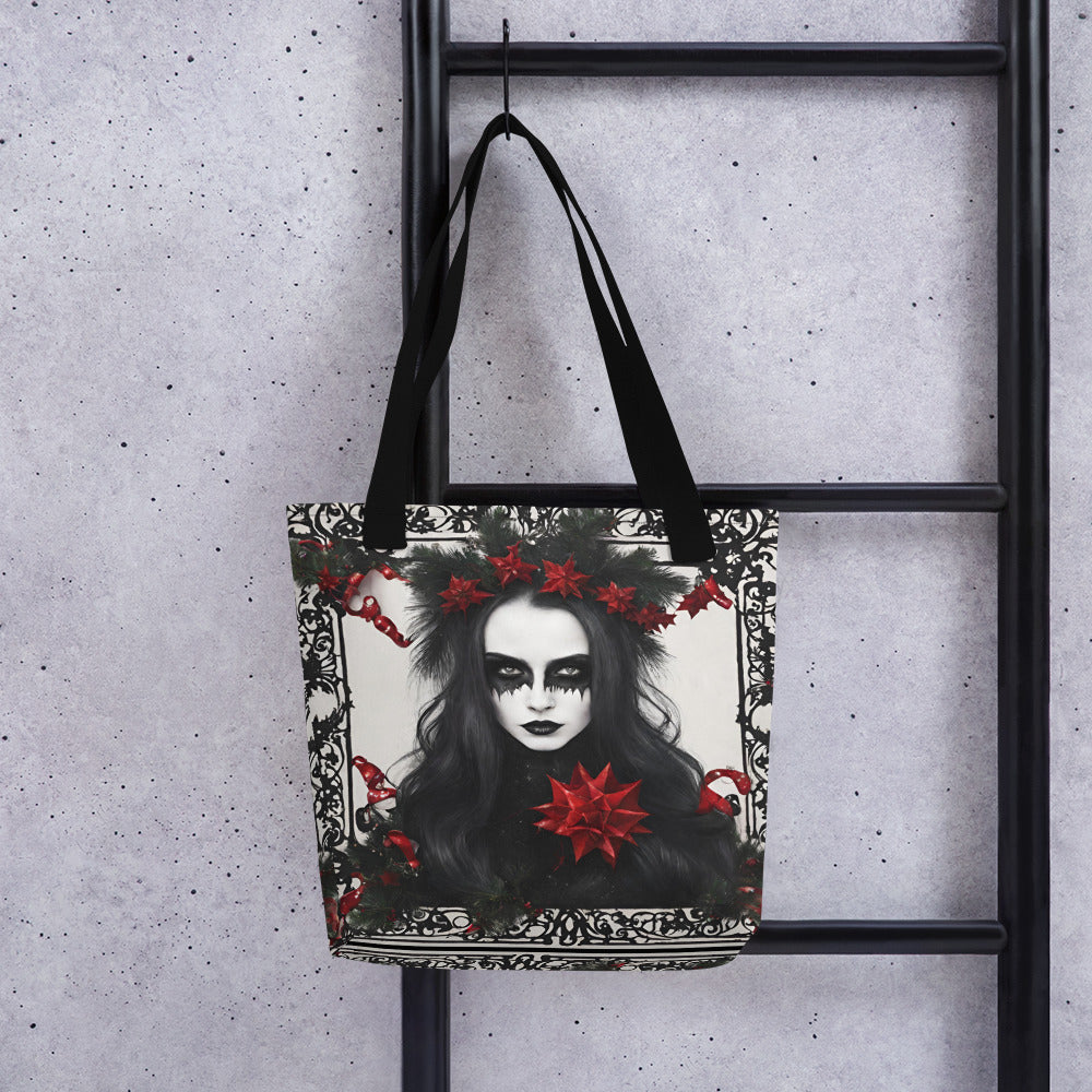 XMAS GOTH GIRL TOTE BAG