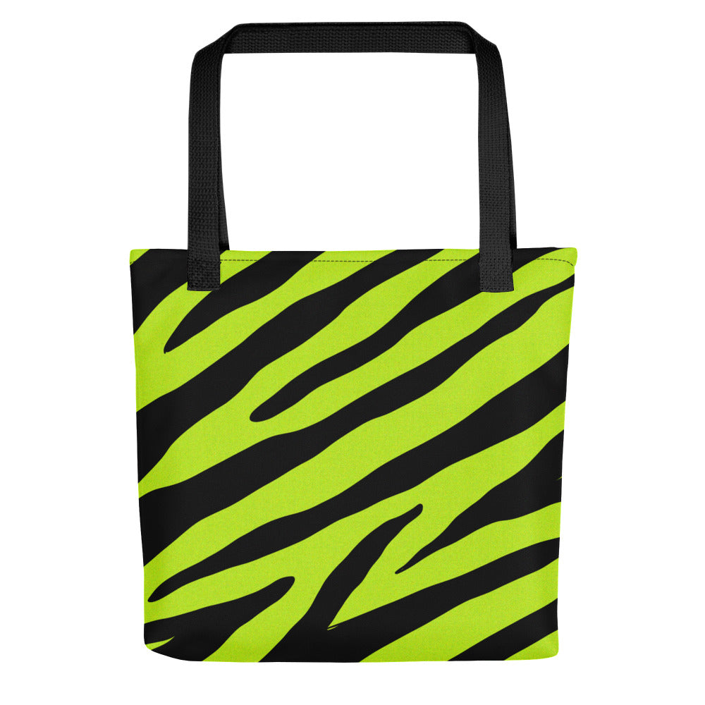YELLOW ZEBRA TOTE BAG