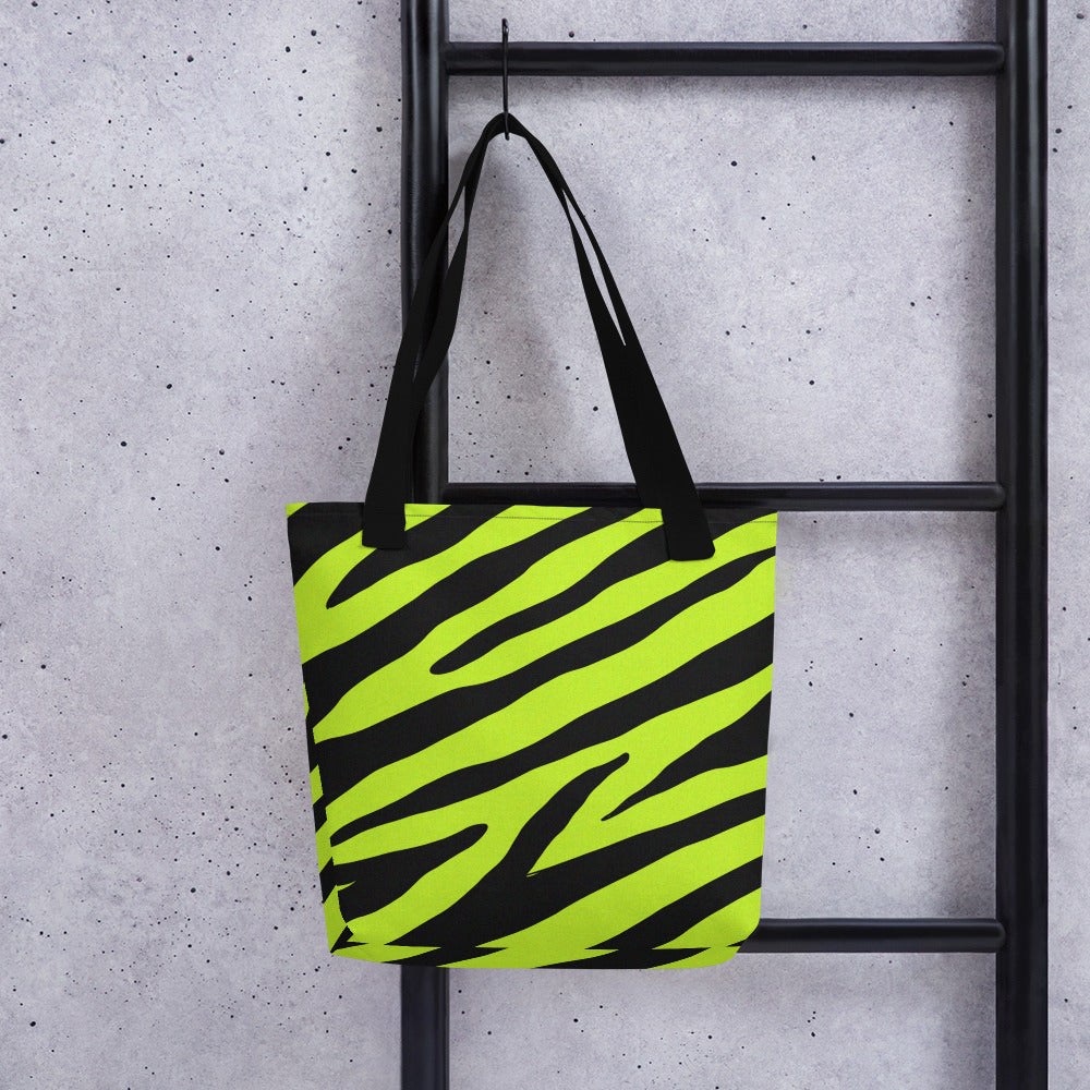 YELLOW ZEBRA TOTE BAG