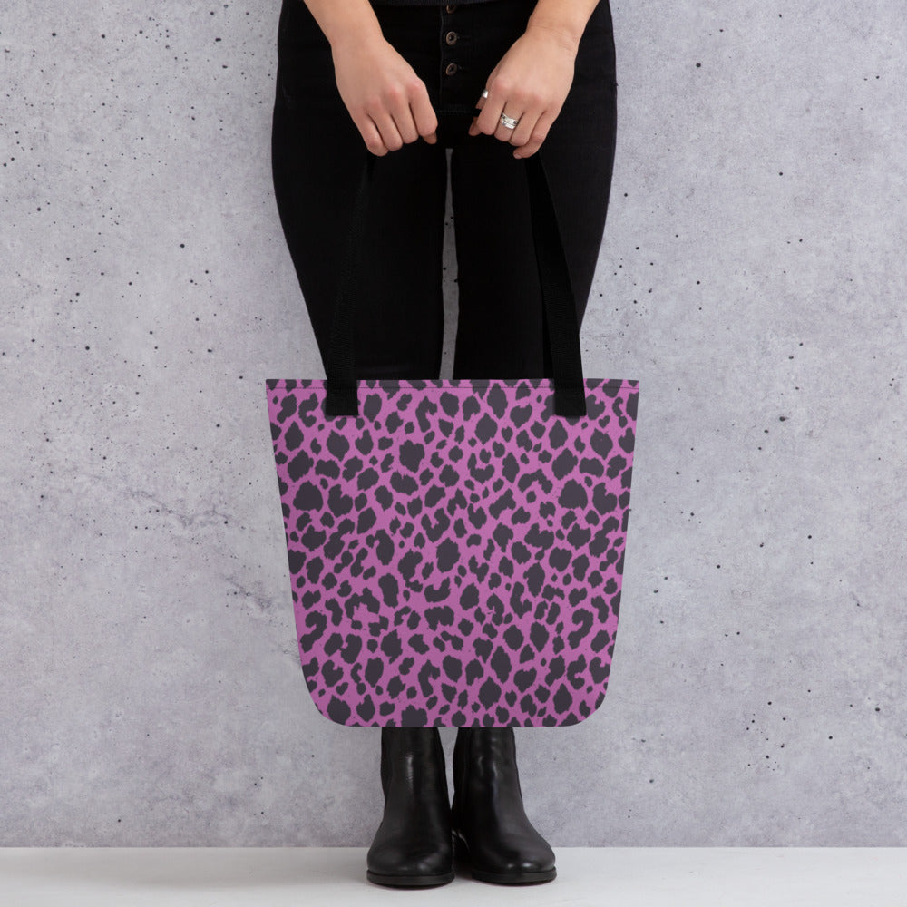 PINK LEOPARD TOTE BAG