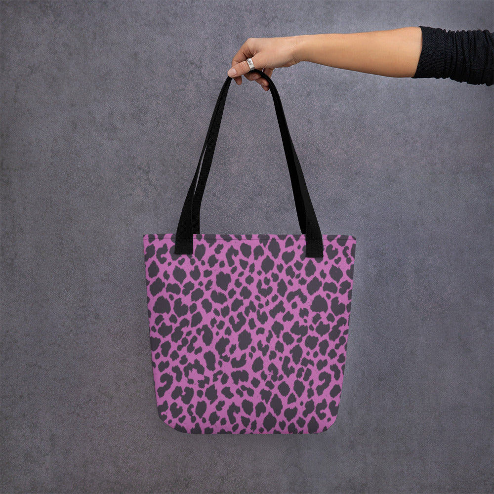 PINK LEOPARD TOTE BAG