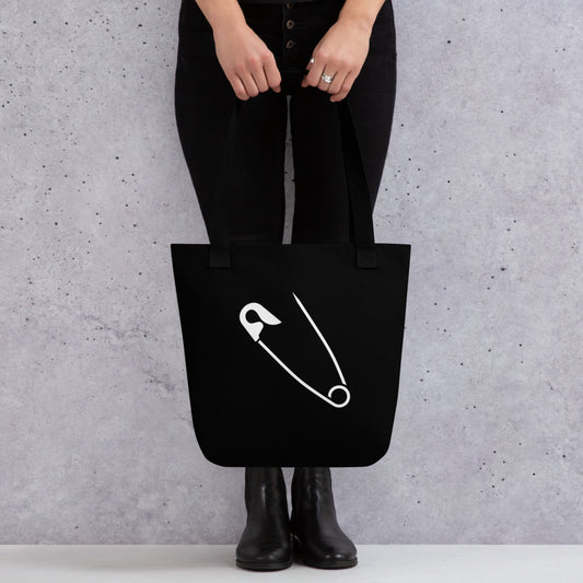 SAFETY PIN TOTE BAG
