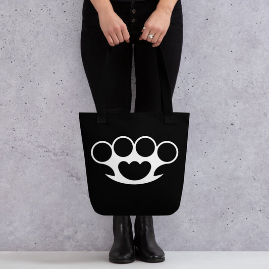 BRASS KNUCKLES TOTE BAG