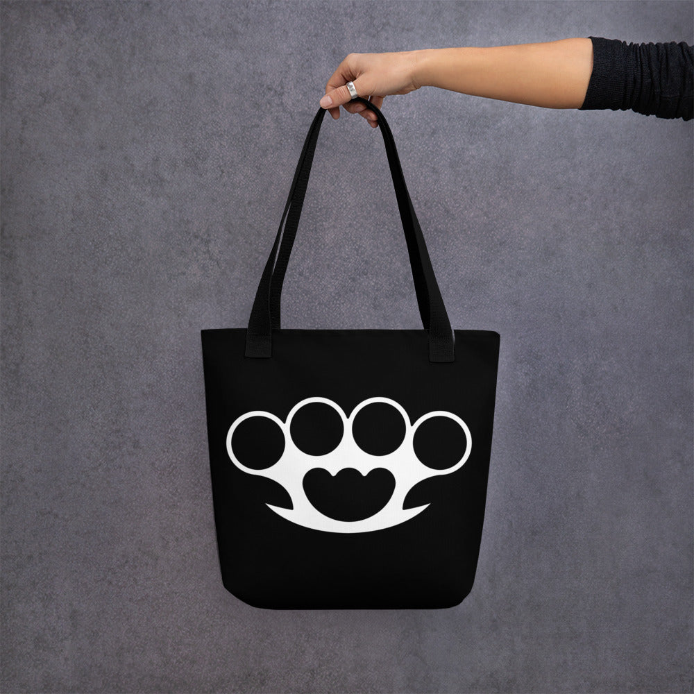 BRASS KNUCKLES TOTE BAG