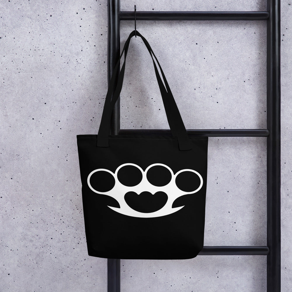 BRASS KNUCKLES TOTE BAG