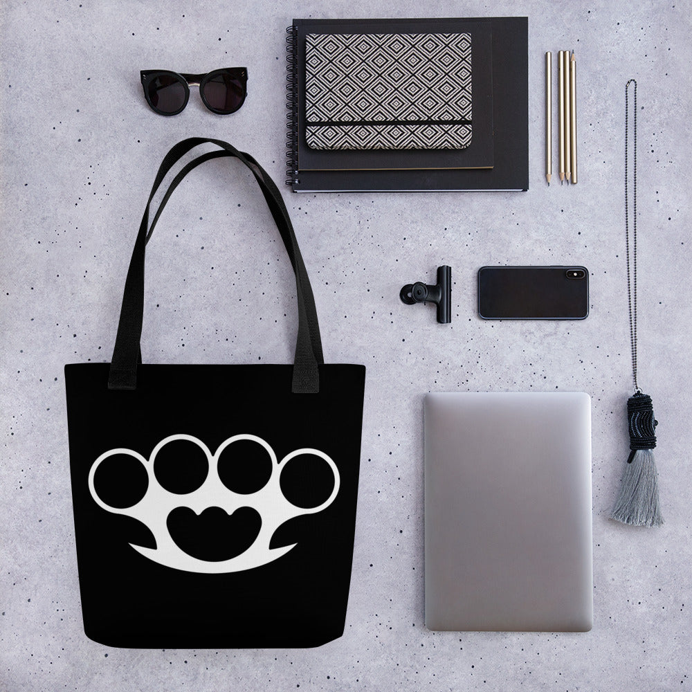 BRASS KNUCKLES TOTE BAG