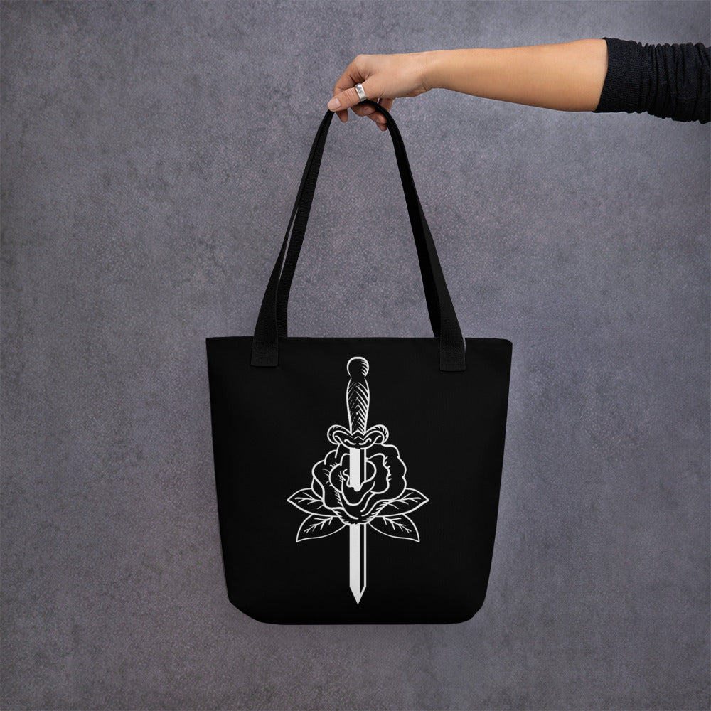 DAGGER & ROSE TOTE BAG