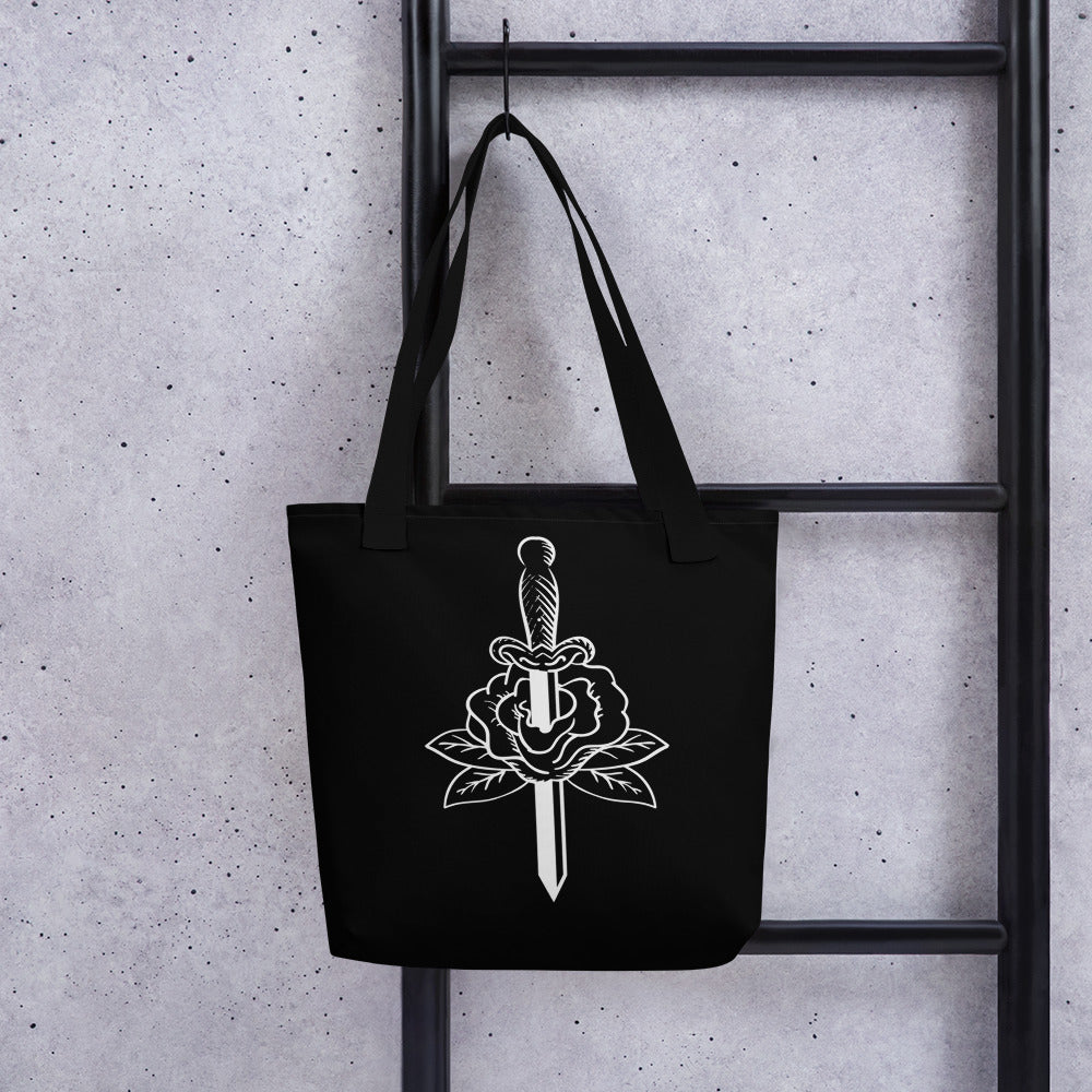 DAGGER & ROSE TOTE BAG