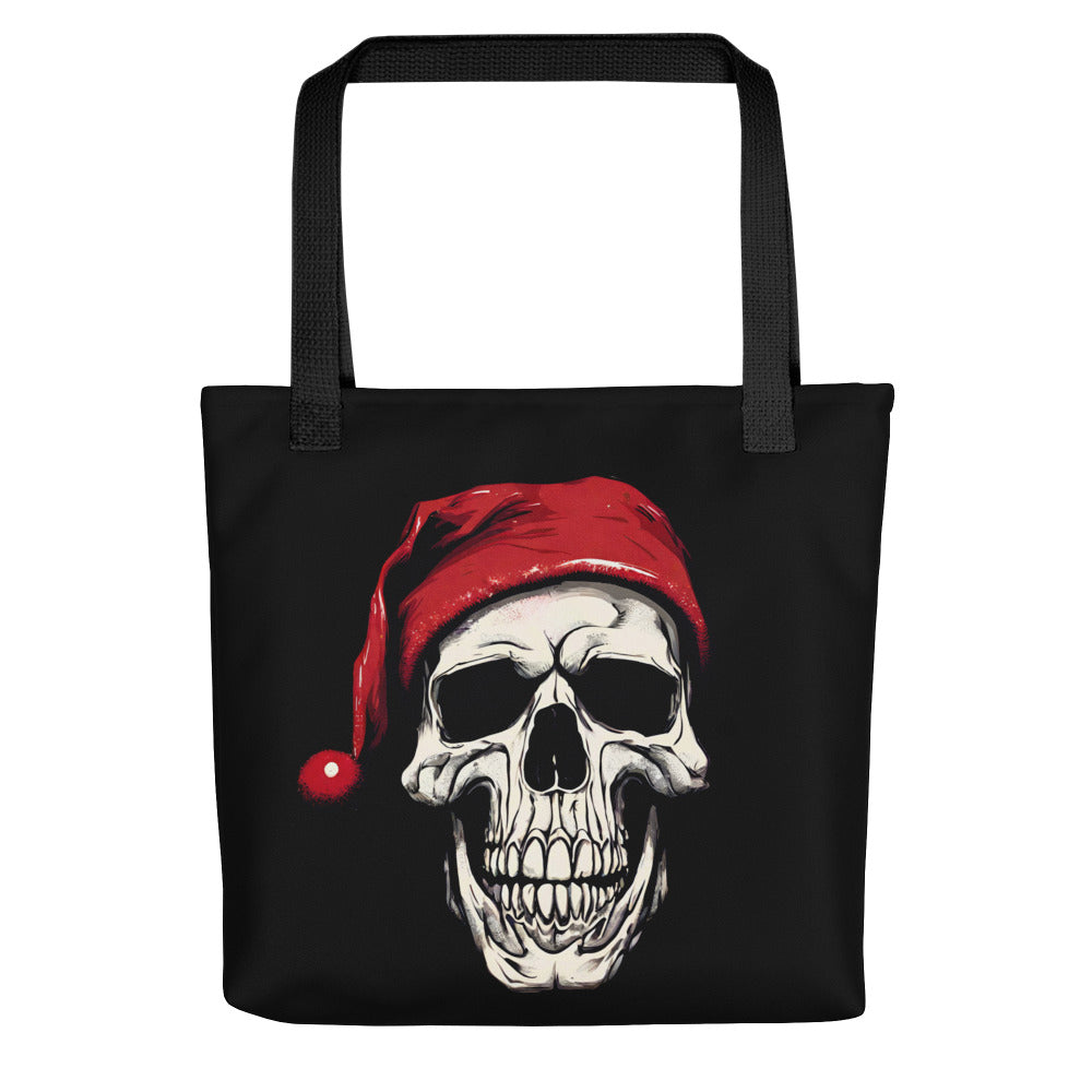 SANTA SKULL TOTE BAG