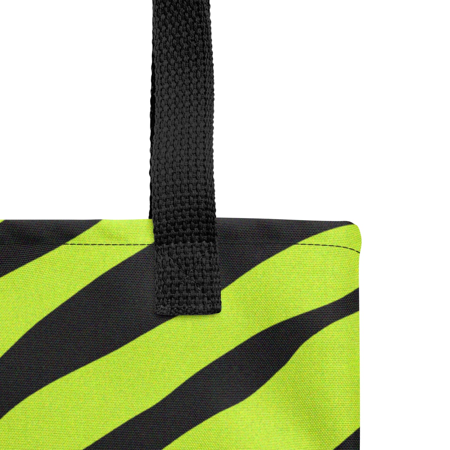 YELLOW ZEBRA TOTE BAG