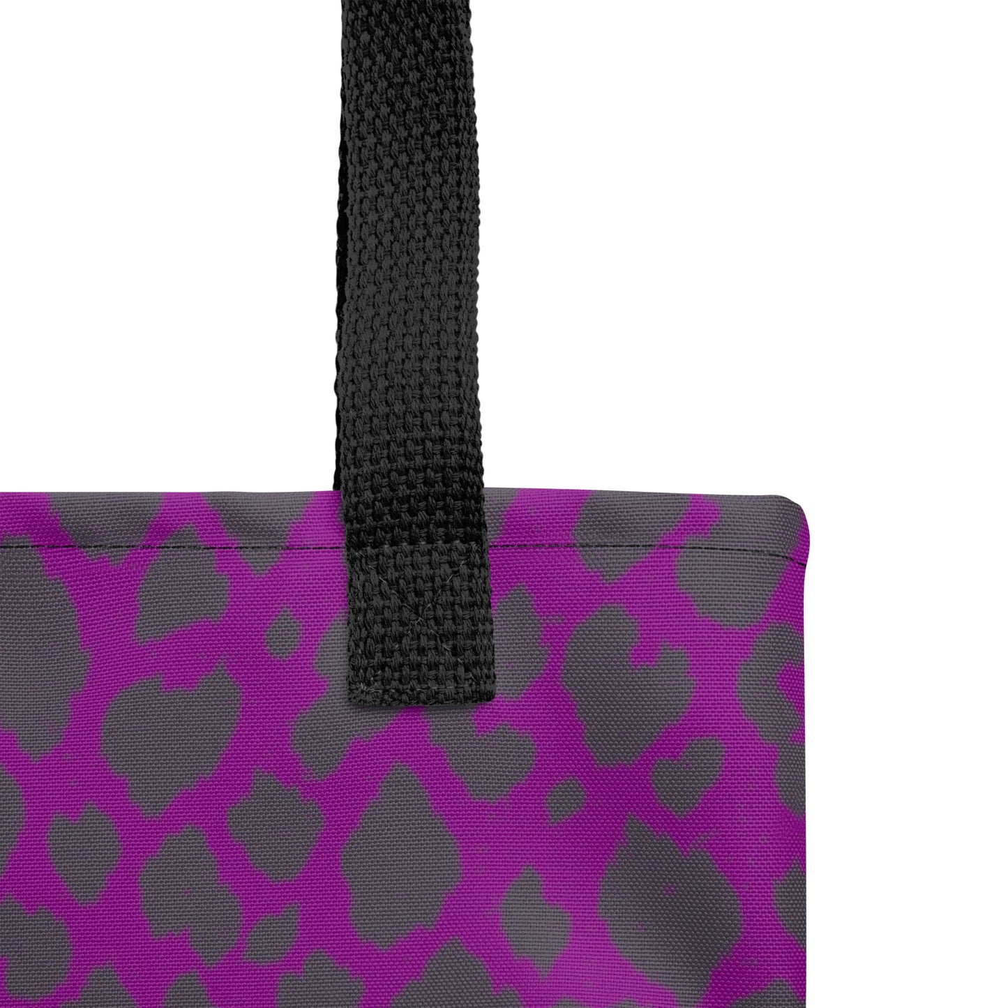 PURPLE LEOPARD TOTE BAG
