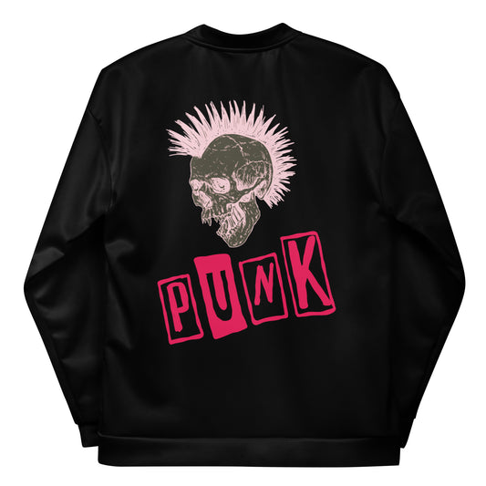 PUNK IS PINK UNISEX BOMBER JACKET