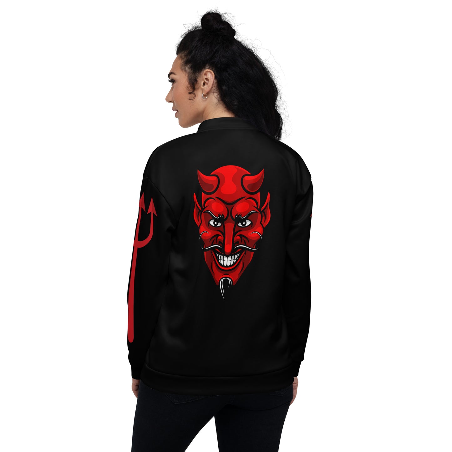 RED DEVIL UNISEX BOMBER JACKET